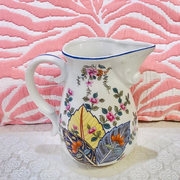 F16-Vintage Seymour Mann TOBACCO LEAF Porcelain Creamer - Picture 3 of 9